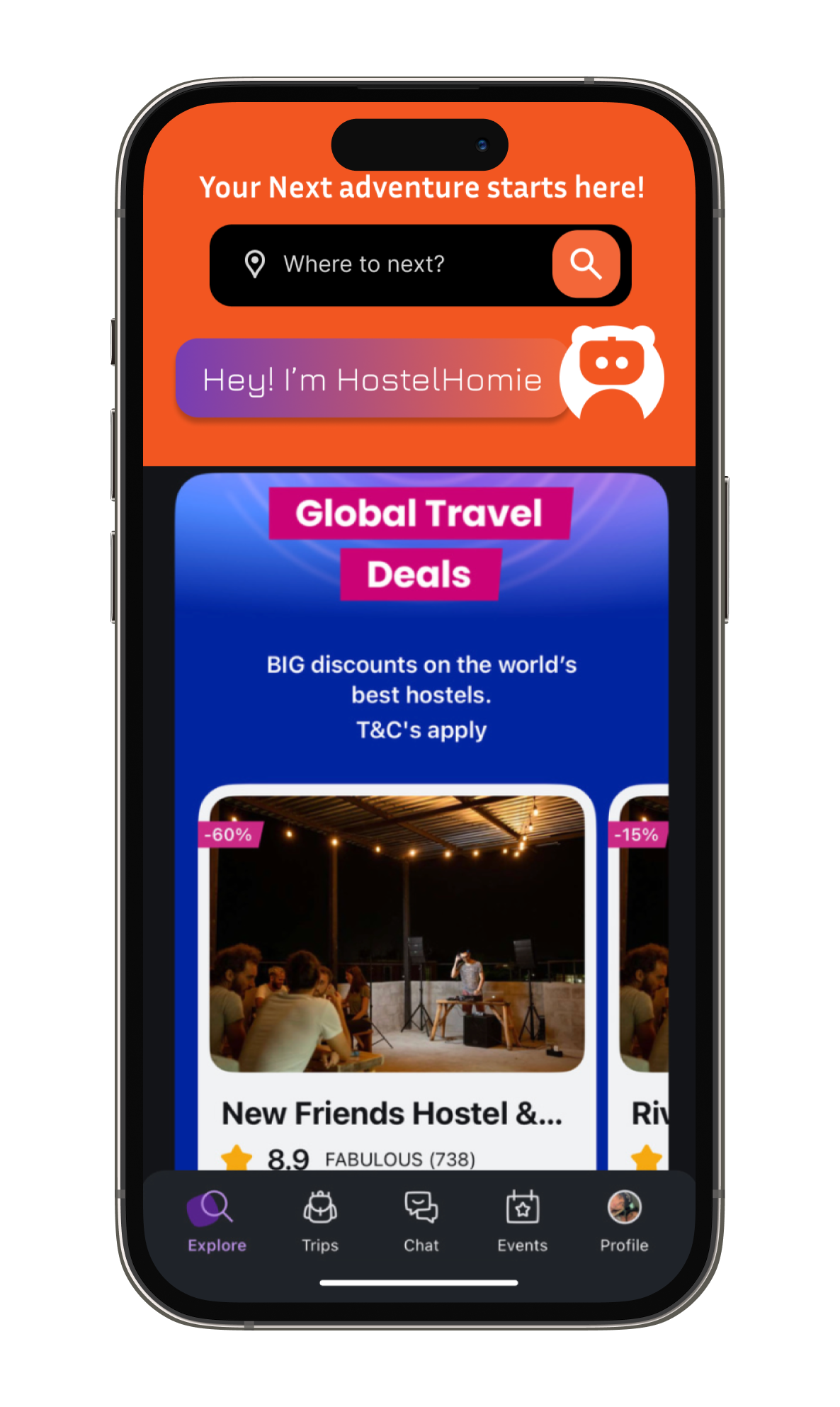 AI on homescreen iPhone mockup