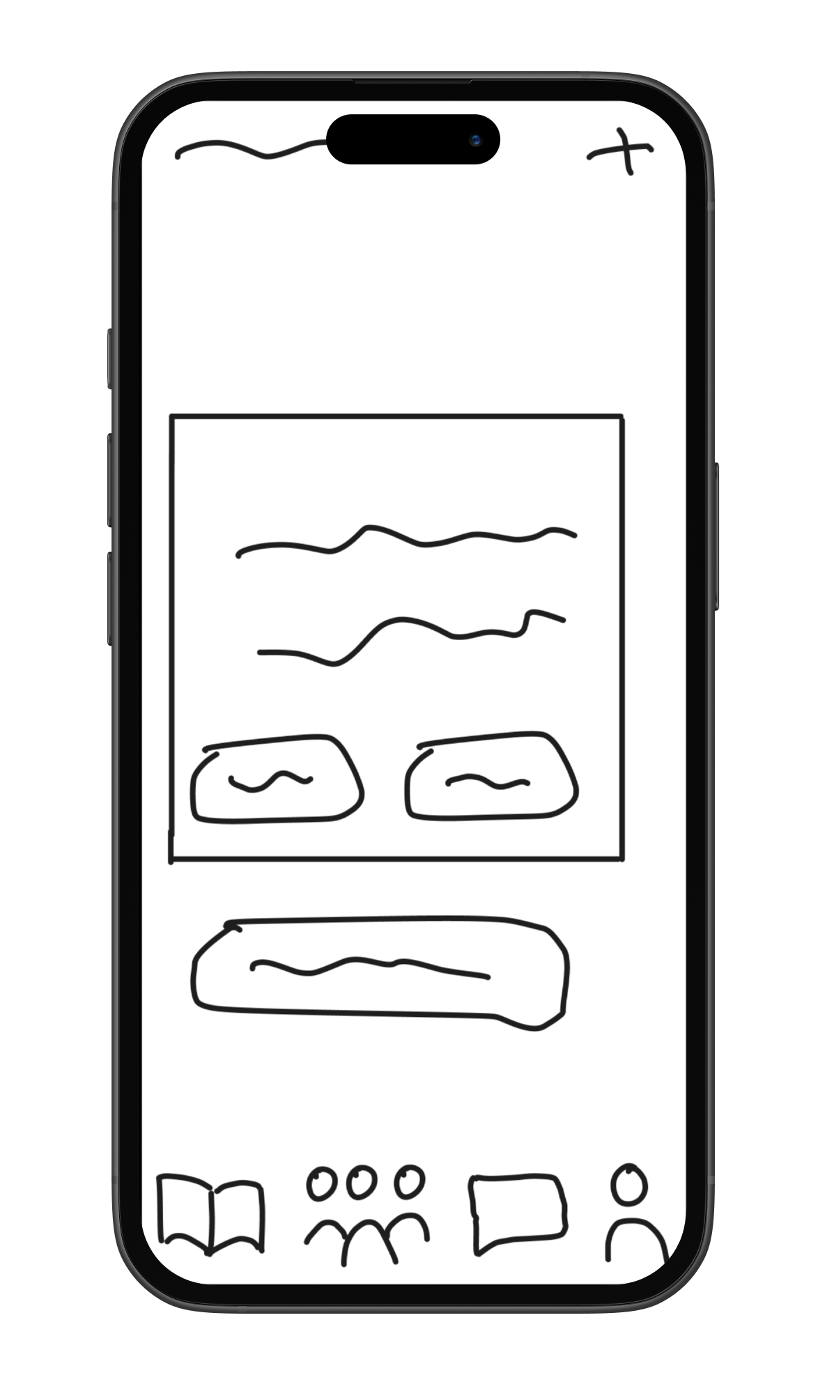 Q&A low fi wireframe