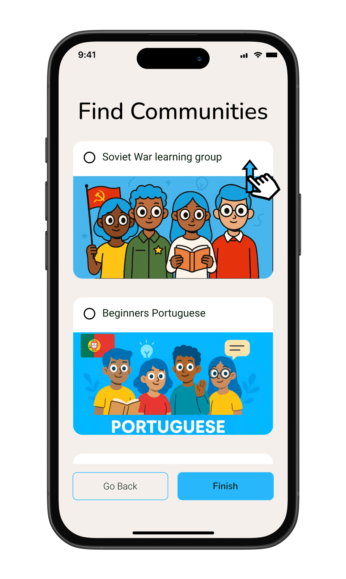 community choice iPhone mockup