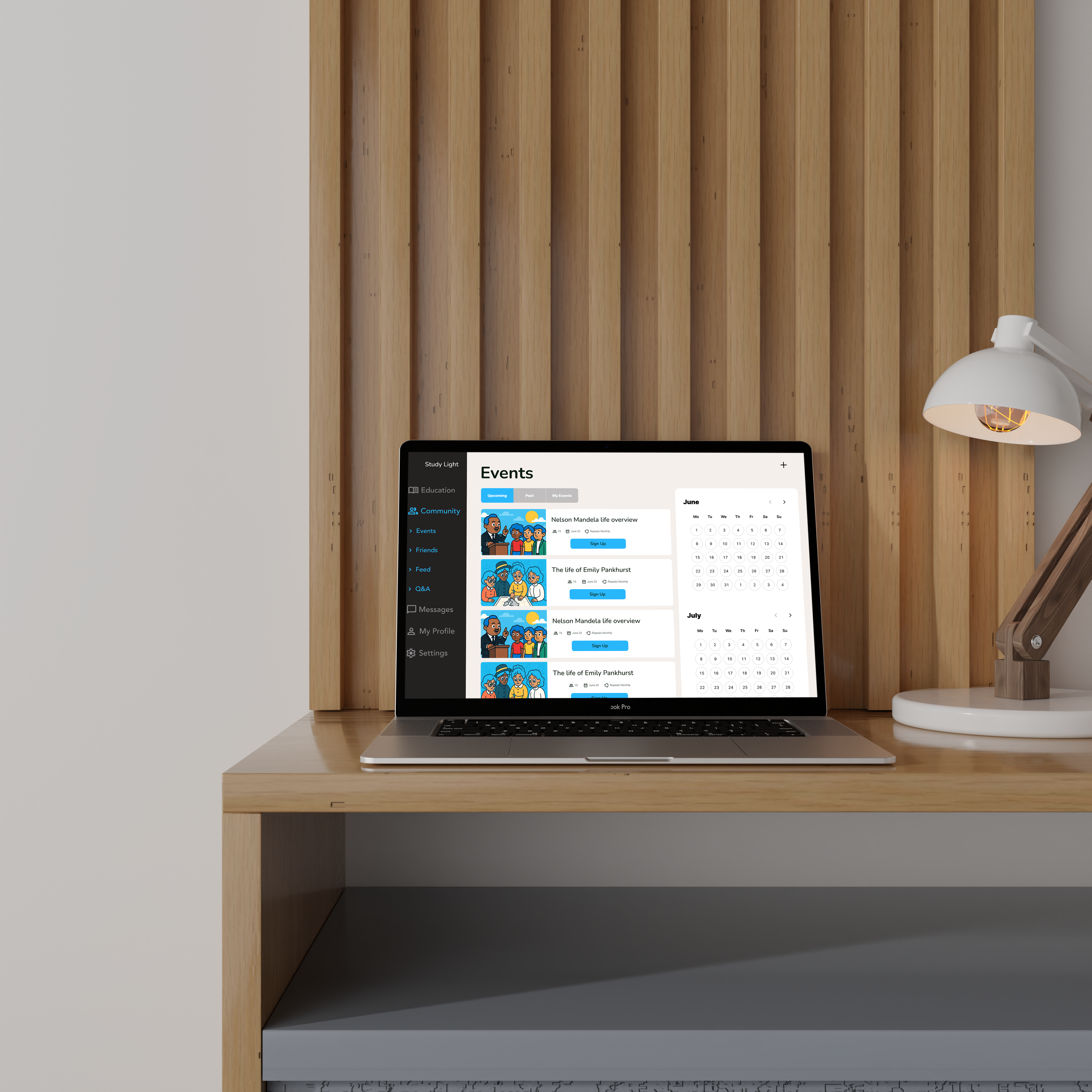 events study setting