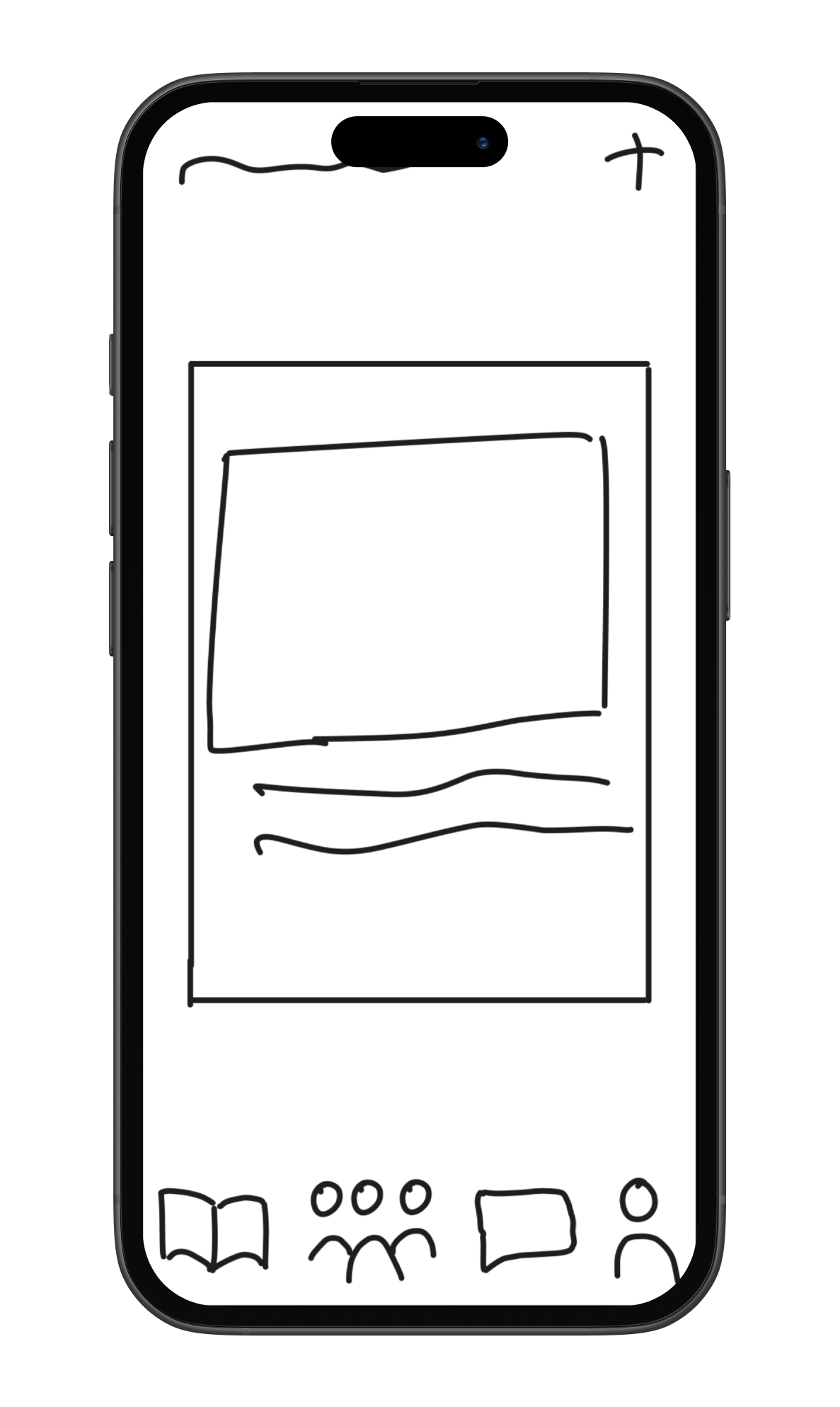 feed low fi wireframe