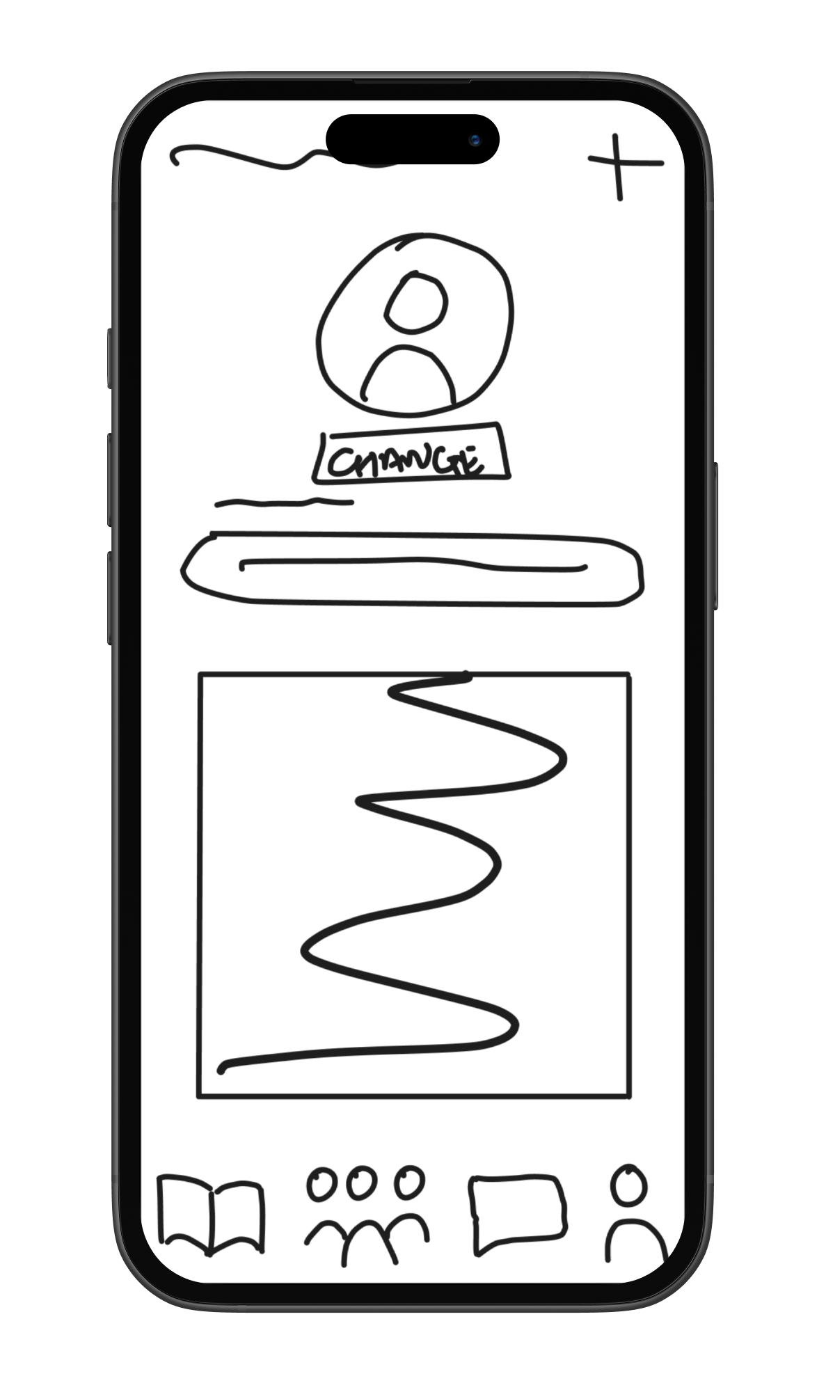 profile low fi wireframe
